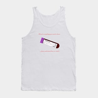 Dracula -Claes Bang (Blood Sample) Tank Top